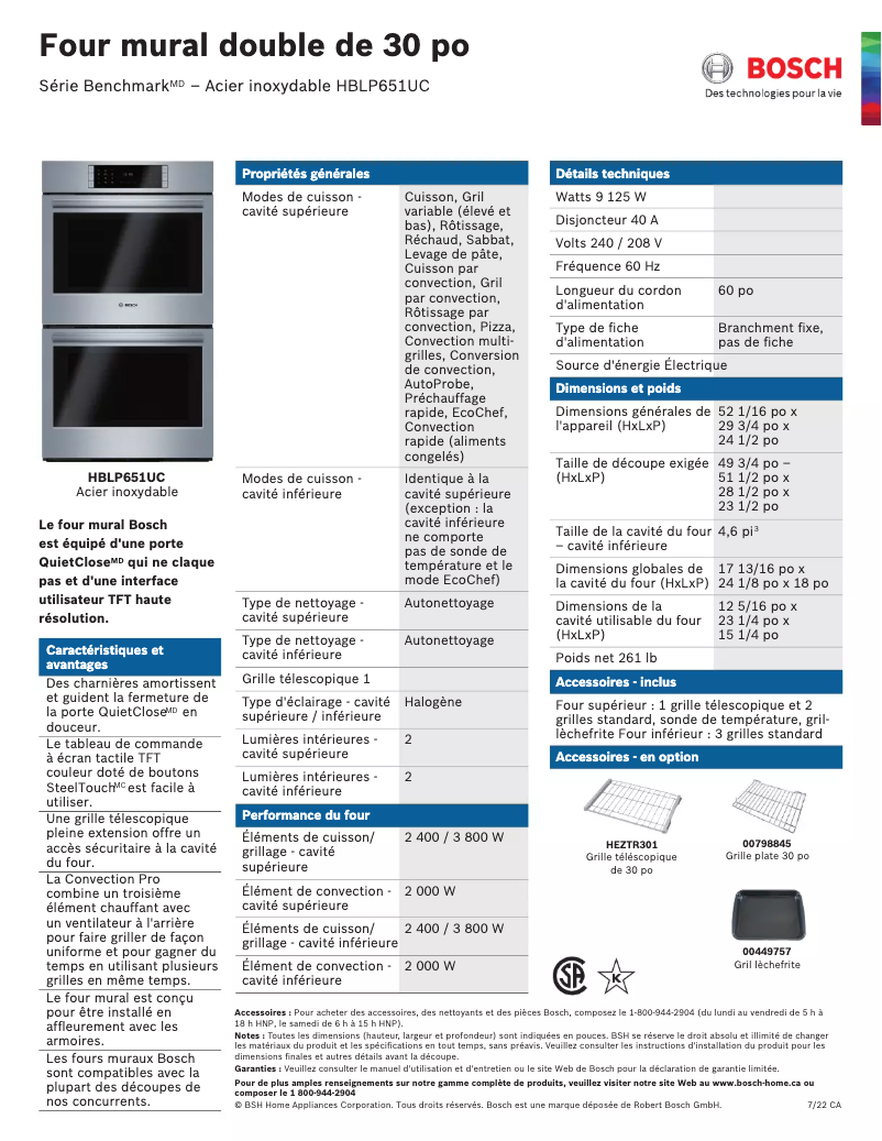 Image de la première page du manuel de l'appareil HBLP651UC