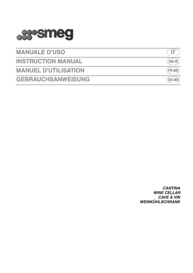 Page n°1 - Manuel utilisateur Smeg SCV115-1