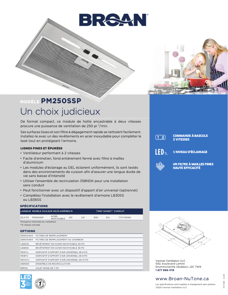 Imagen de la primera página del manual del dispositivo PM250SSP