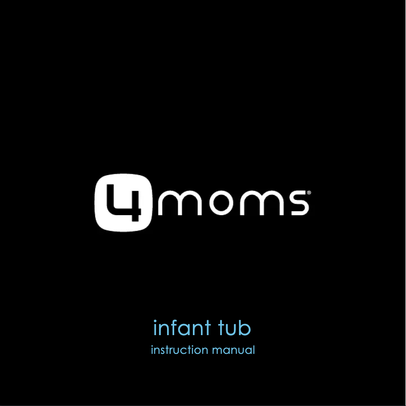 Page 1 of the manual User Manual 4moms Infant Tub