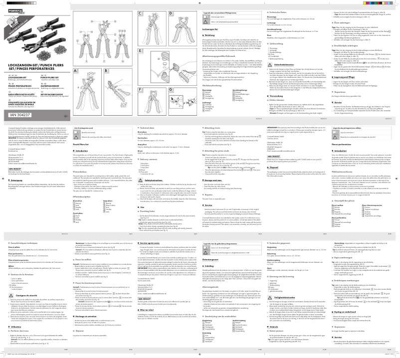 Page n°1 - Manuel utilisateur Powerfix IAN 104883