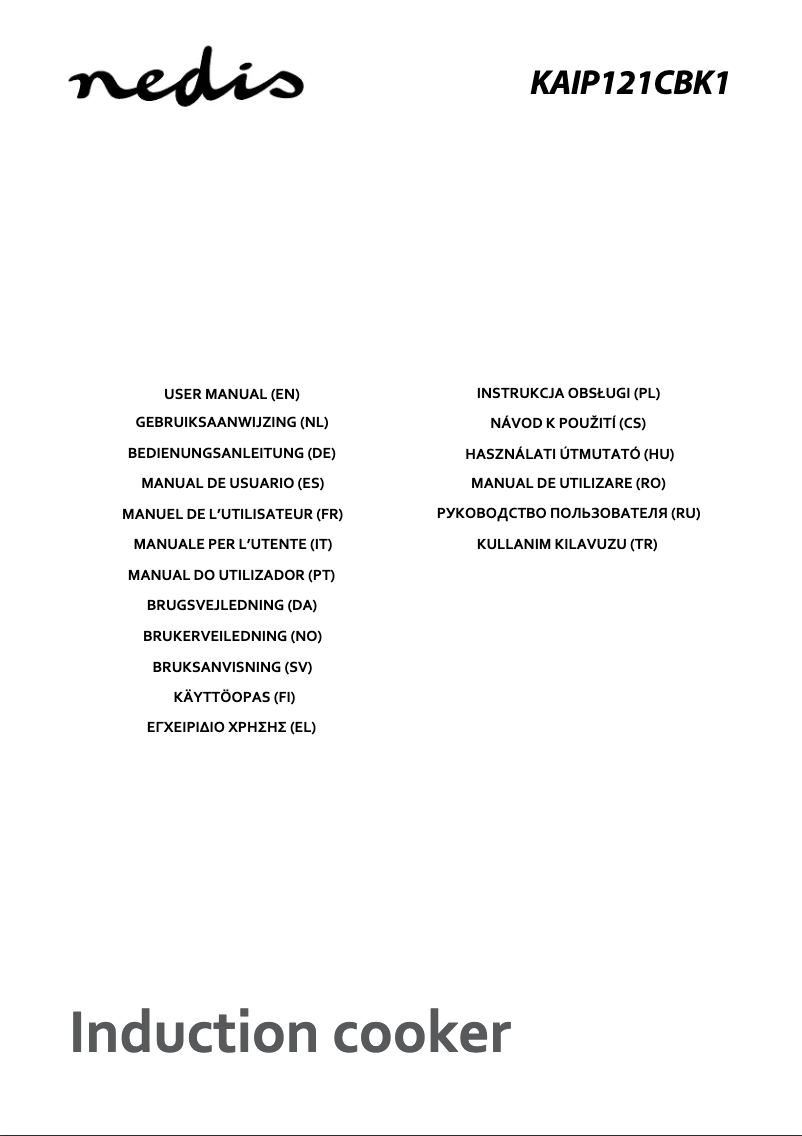 Image de la première page du manuel de l'appareil KAIP121CBK1