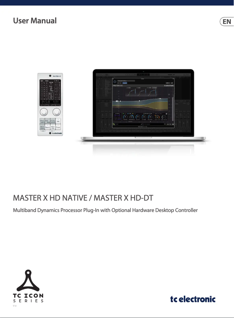 Page n°1 - Manuel utilisateur TC Electronic Master X HD-DT