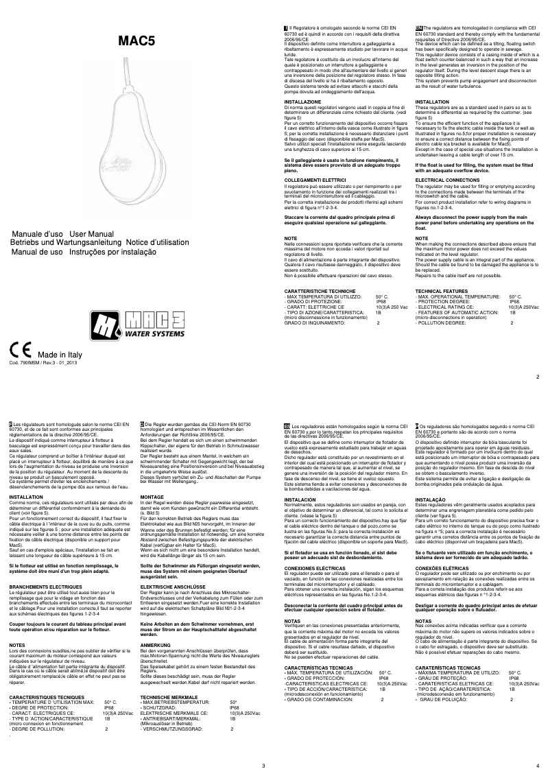 Página 1 del manual Manual de usuario Vemer MAC5 ATEX