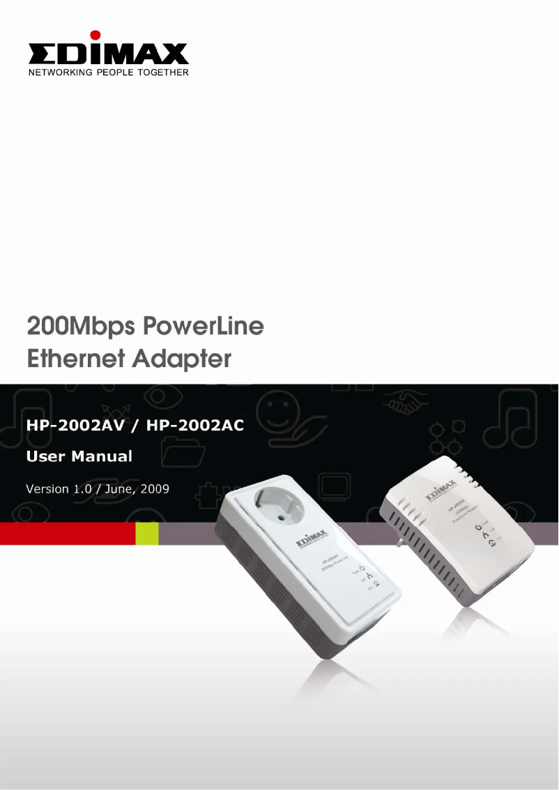 Image de la première page du manuel de l'appareil HP-2002AV