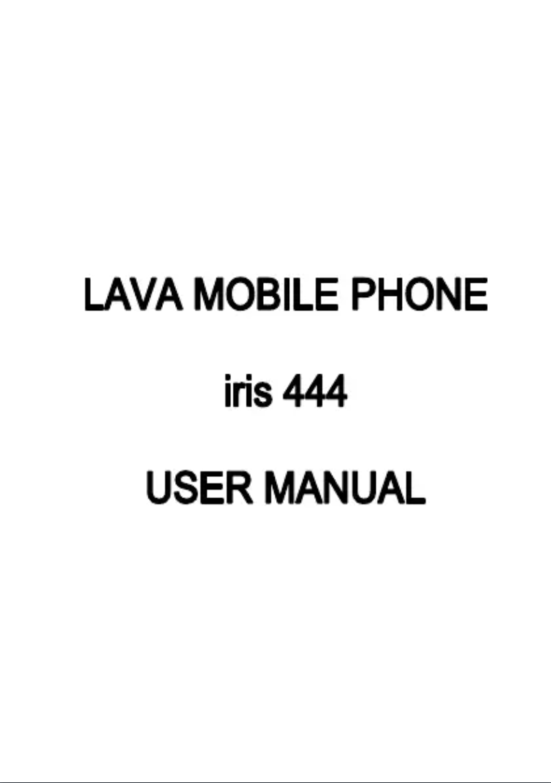Page 1 de la notice Manuel utilisateur Lava Iris 444