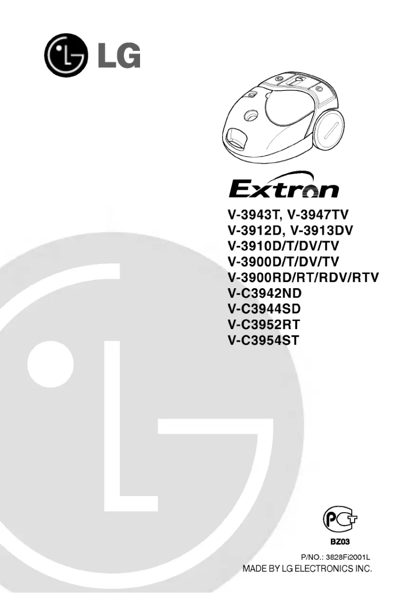 Page 1 de la notice Manuel utilisateur LG V-C3942ND