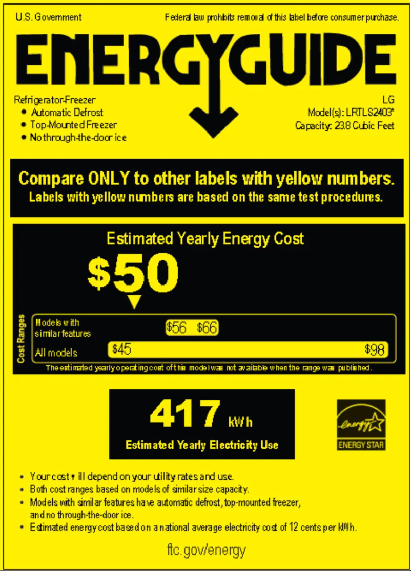 Image de la première page du manuel de l'appareil LRTLS2403S