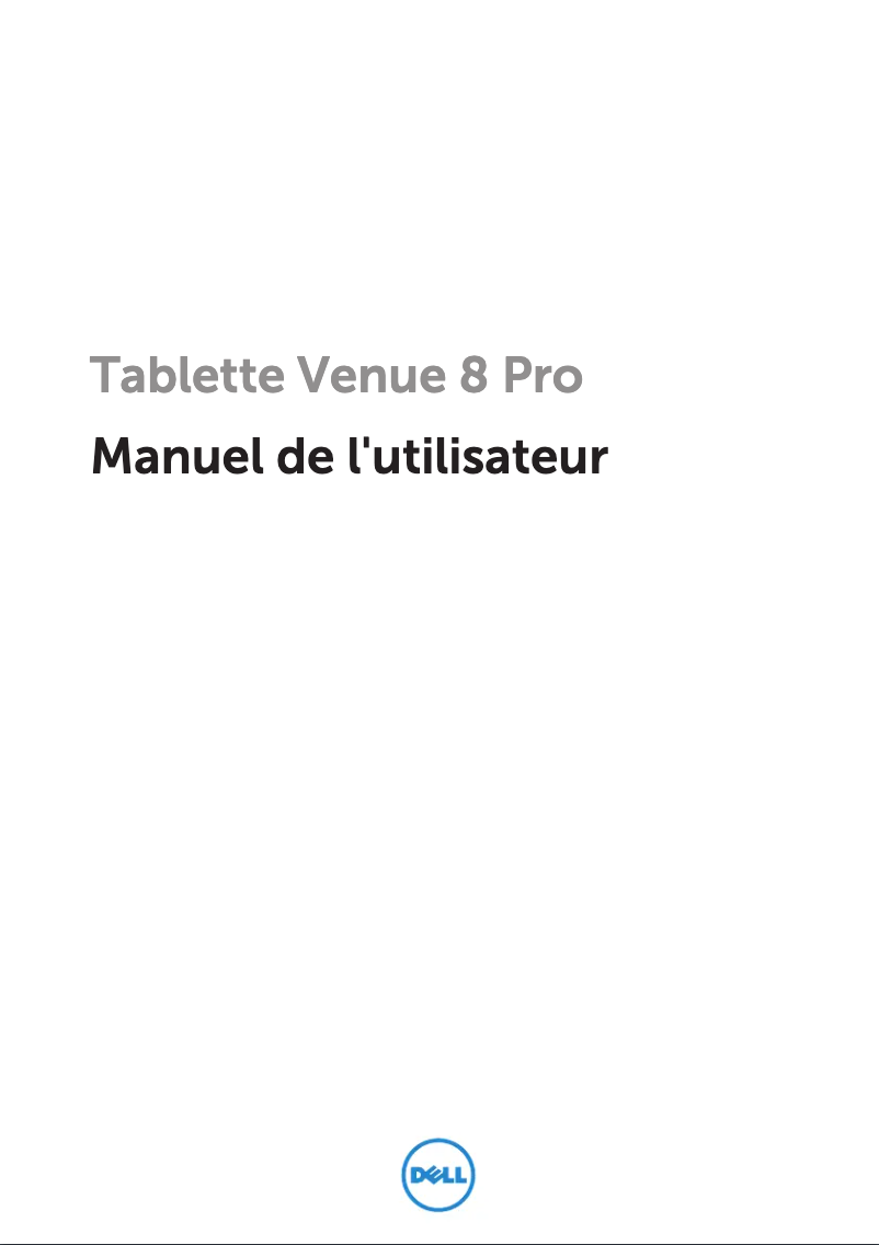 Page n°1 - Manuel utilisateur Dell Venue 5830