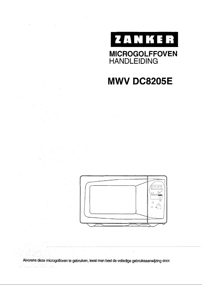 Page n°1 - Manuel utilisateur Zanker Mwv 8205 e
