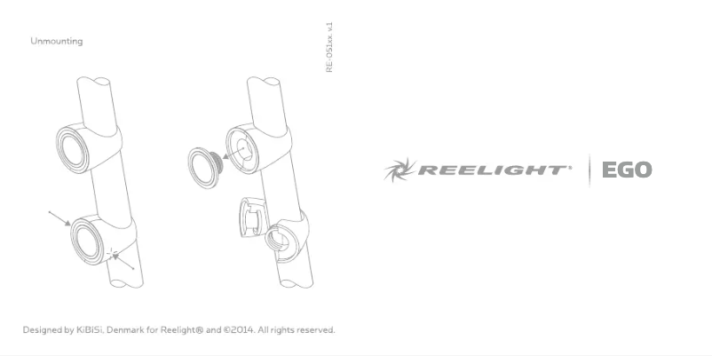 Page 1 de la notice Manuel utilisateur Reelight EGO