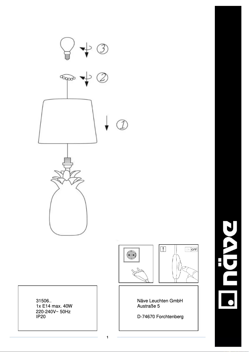 Page n°1 - Manuel utilisateur Näve Ananas