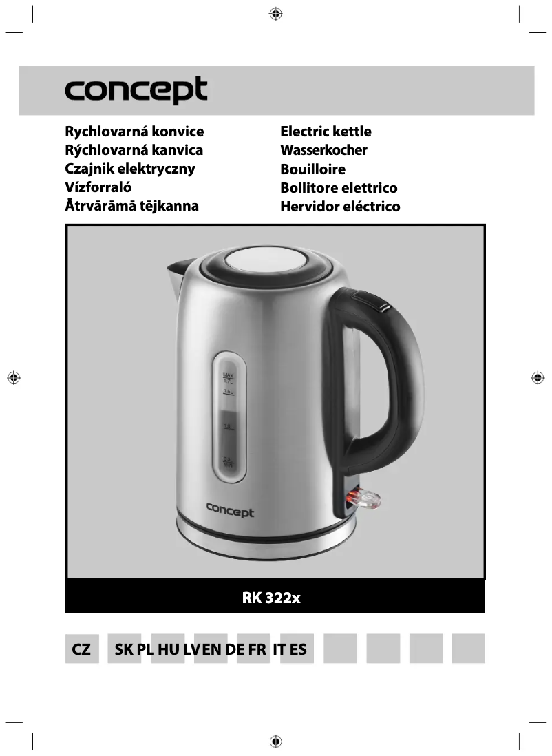 Page 1 de la notice Manuel utilisateur Concept RK3222