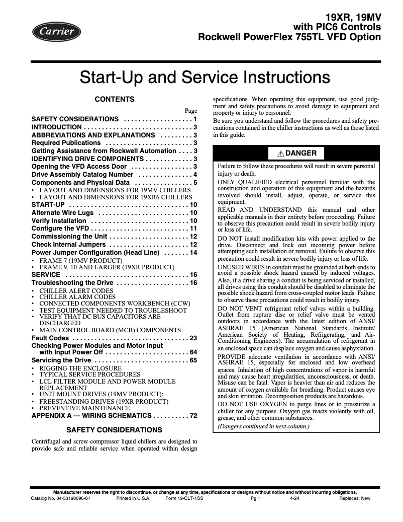 Image de la première page du manuel de l'appareil AquaEdge 19XR