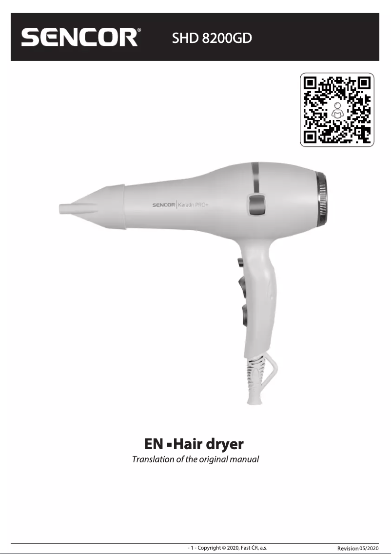 Page 1 de la notice Manuel utilisateur Sencor SHD 8200GD