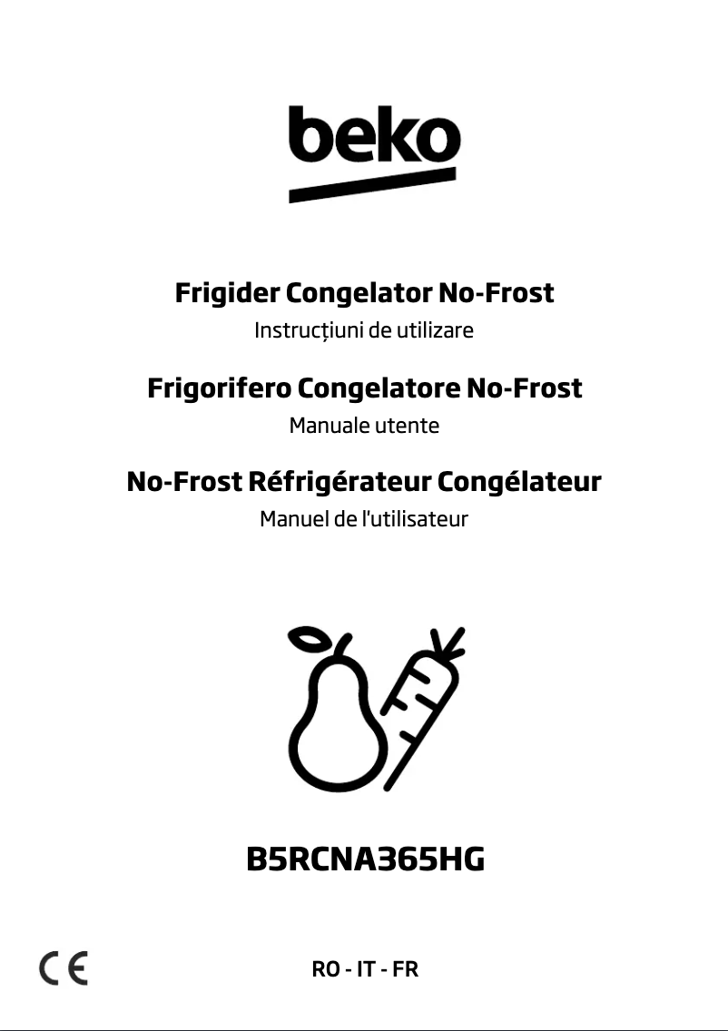 Image de la première page du manuel de l'appareil B5RCNA365HG