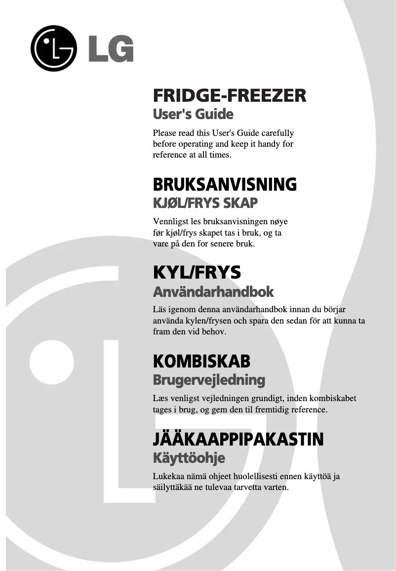 Page 1 de la notice Manuel utilisateur LG GC-379BL