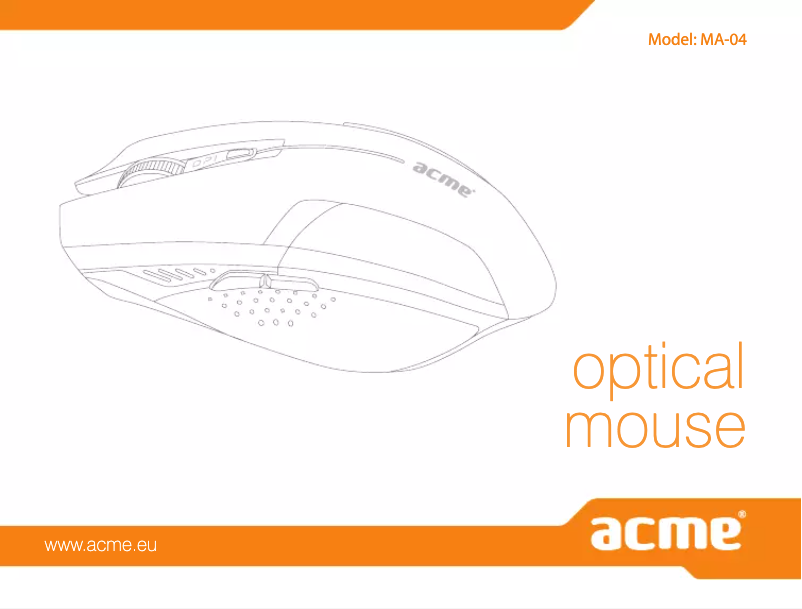 Page 1 de la notice Manuel utilisateur Acme United MA04