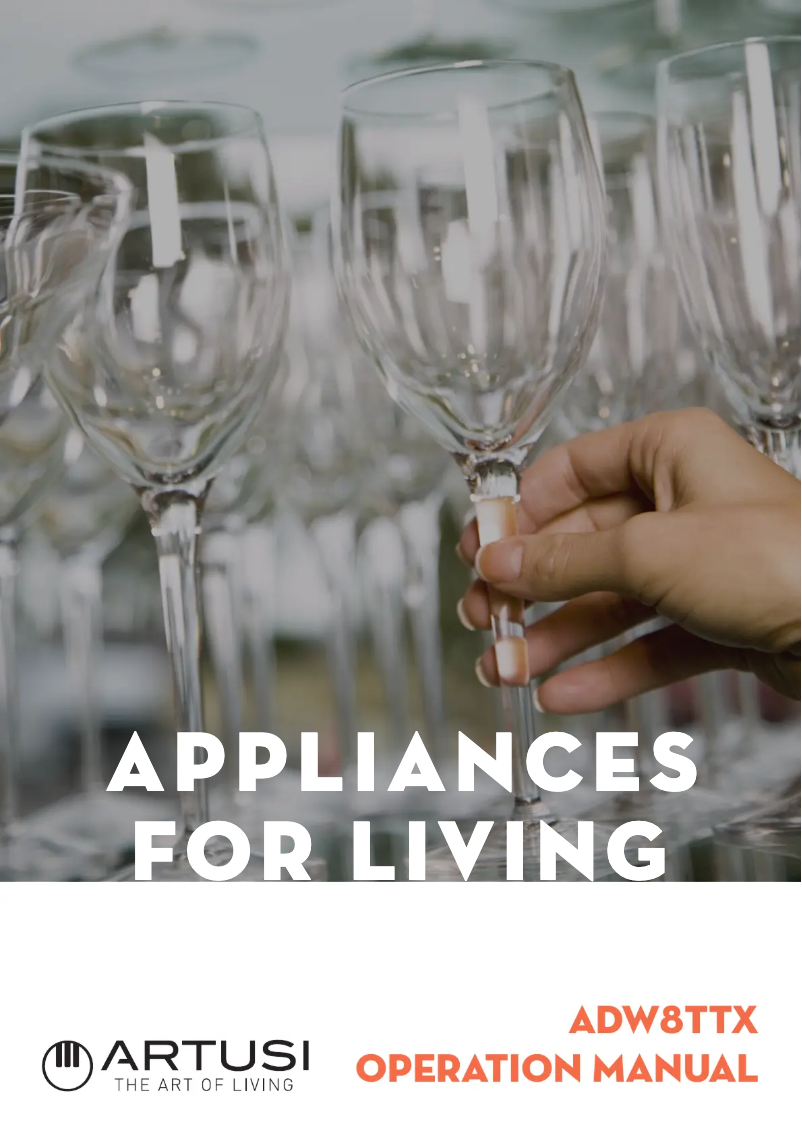 Page 1 de la notice Manuel utilisateur Artusi ADW8TTX