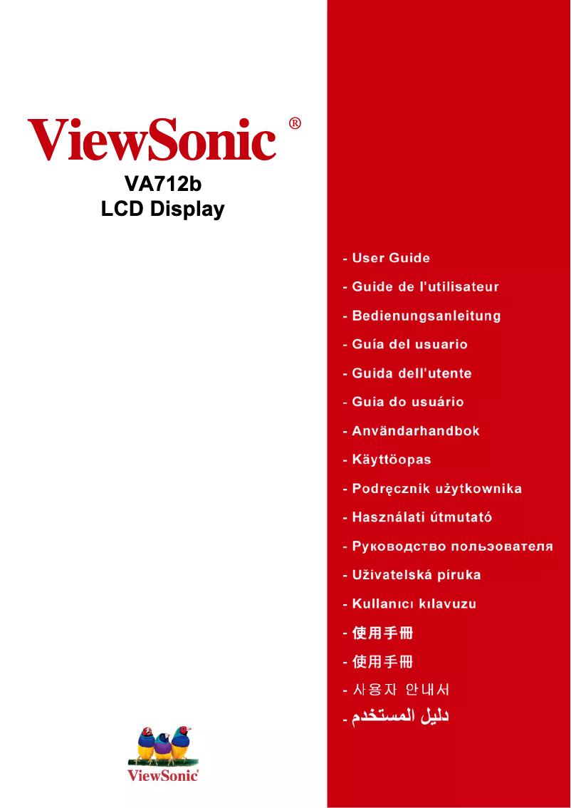 Página 1 del manual Manual de usuario Viewsonic Value VA712