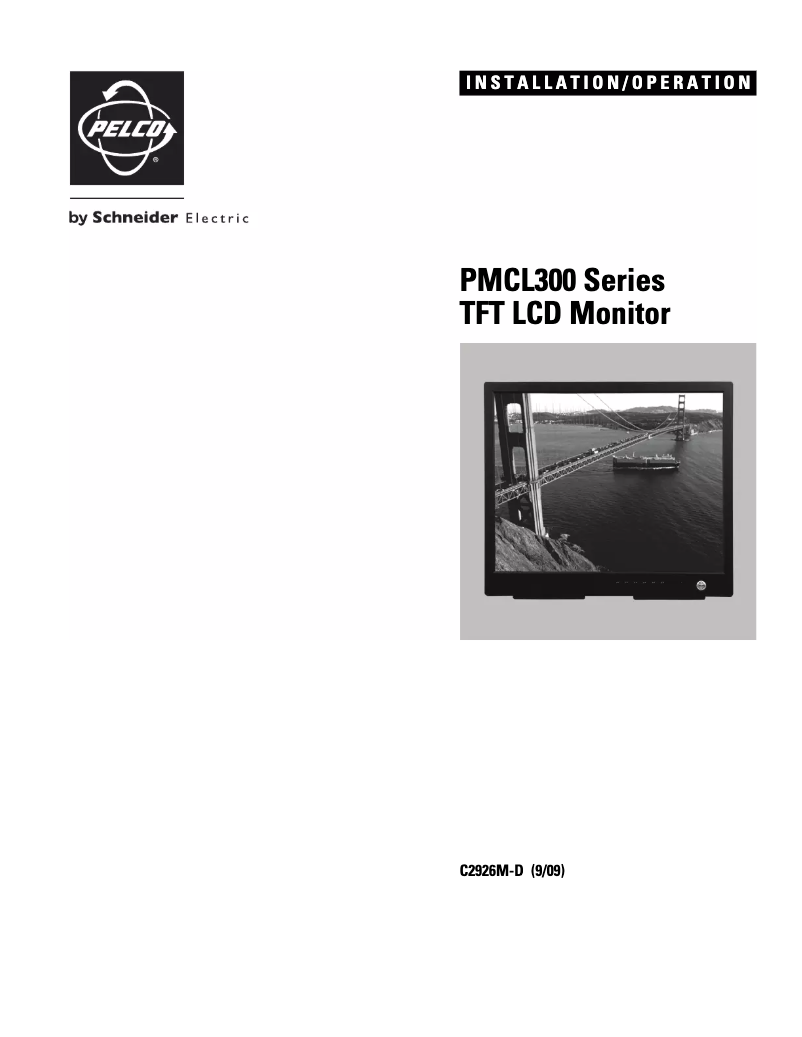 Page n°1 - Manuel utilisateur Pelco PMCL317A