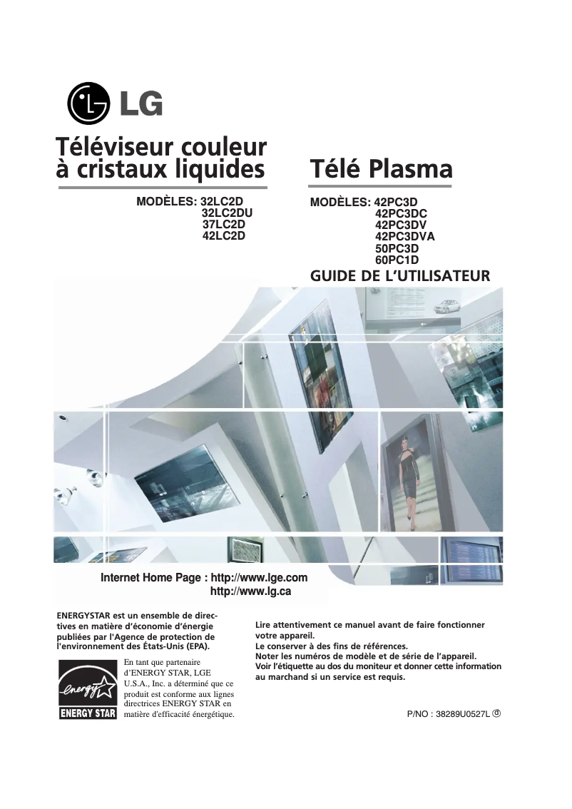 Image de la première page du manuel de l'appareil 42PC3DVA