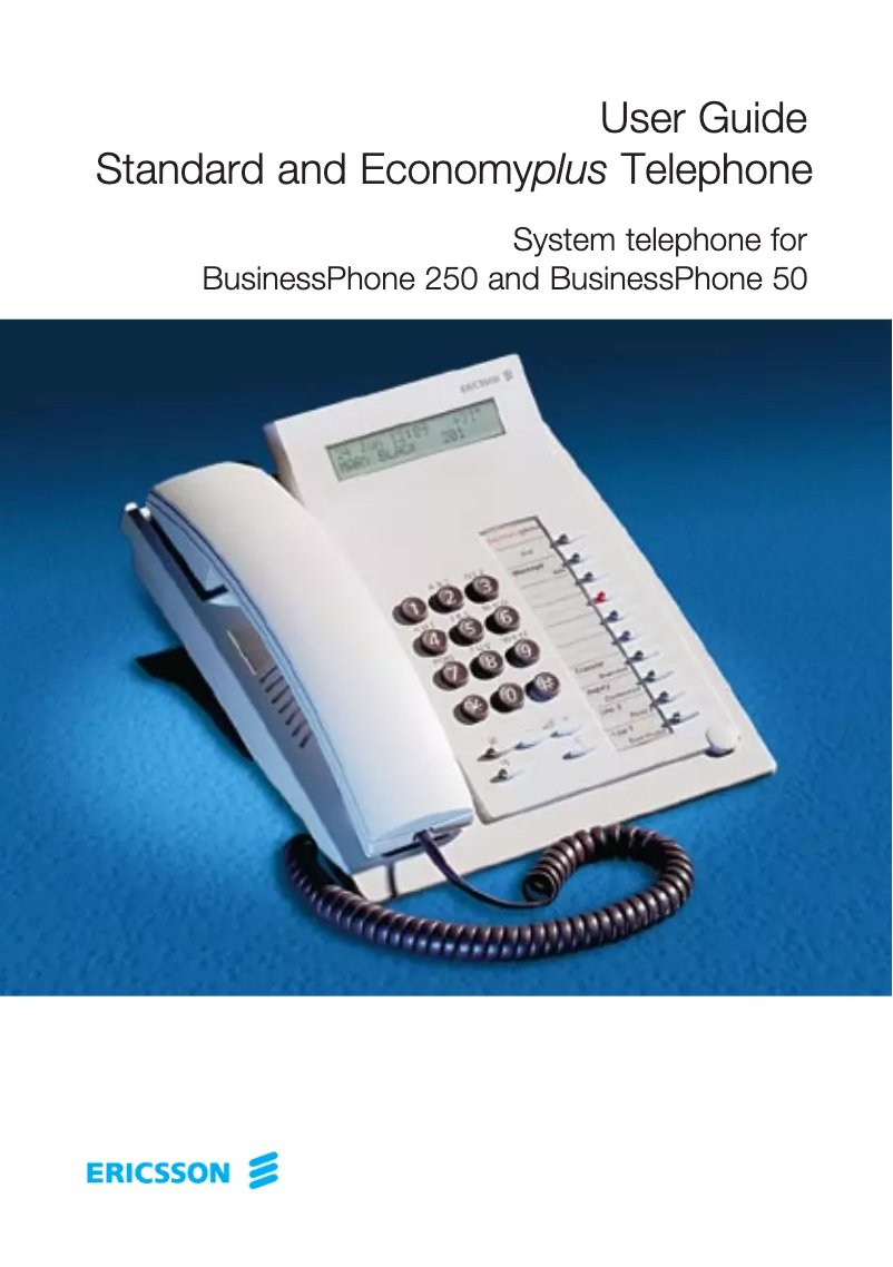 Page n°1 - Manuel utilisateur Ericsson DBC211