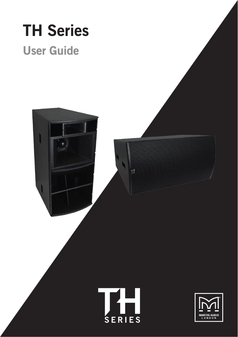 Page 1 de la notice Manuel utilisateur Martin Audio THH