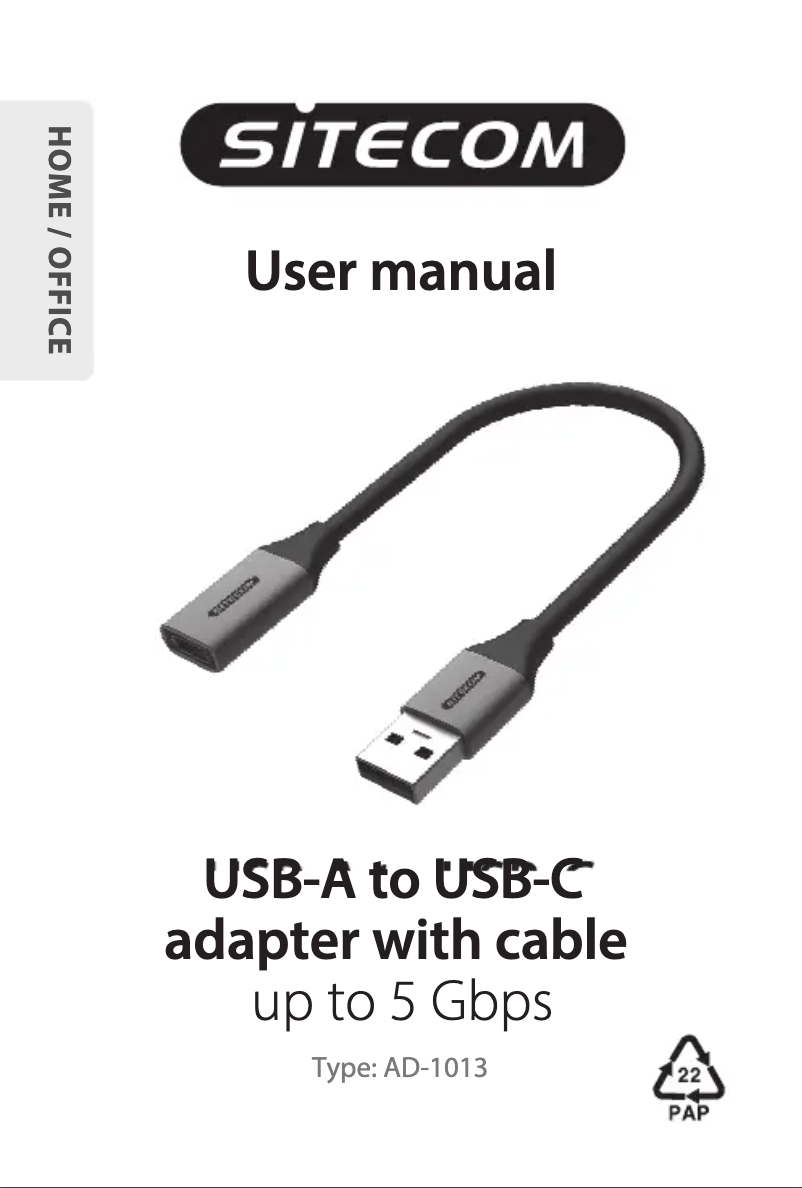 Image de la première page du manuel de l'appareil AD-1013