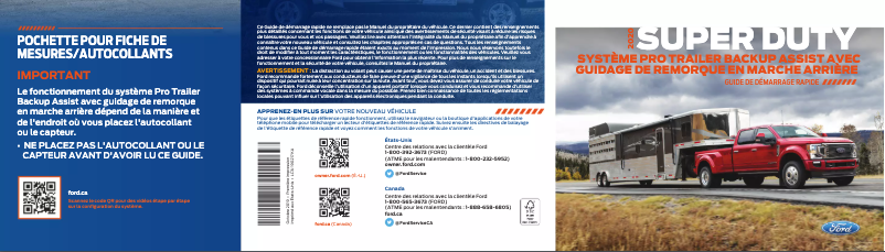 Image de la première page du manuel de l'appareil F-350 (2020)