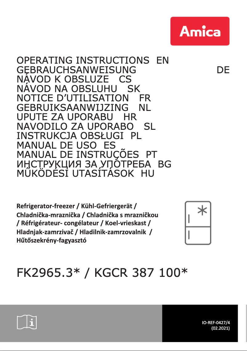 Página 1 del manual Manual de usuario Amica FK2965.3RAA