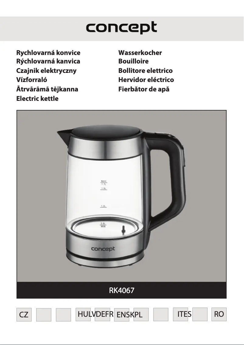 Image de la première page du manuel de l'appareil RK4067