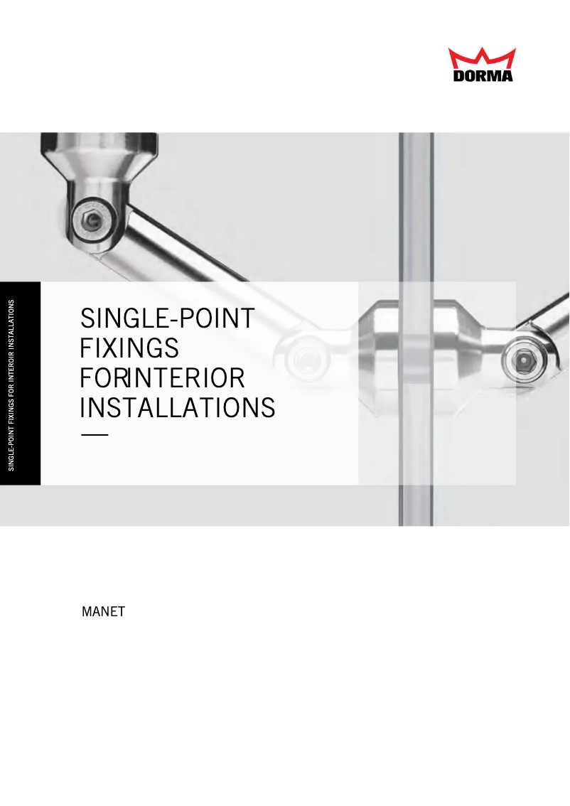 Page 1 de la notice Brochure Dormakaba Manet