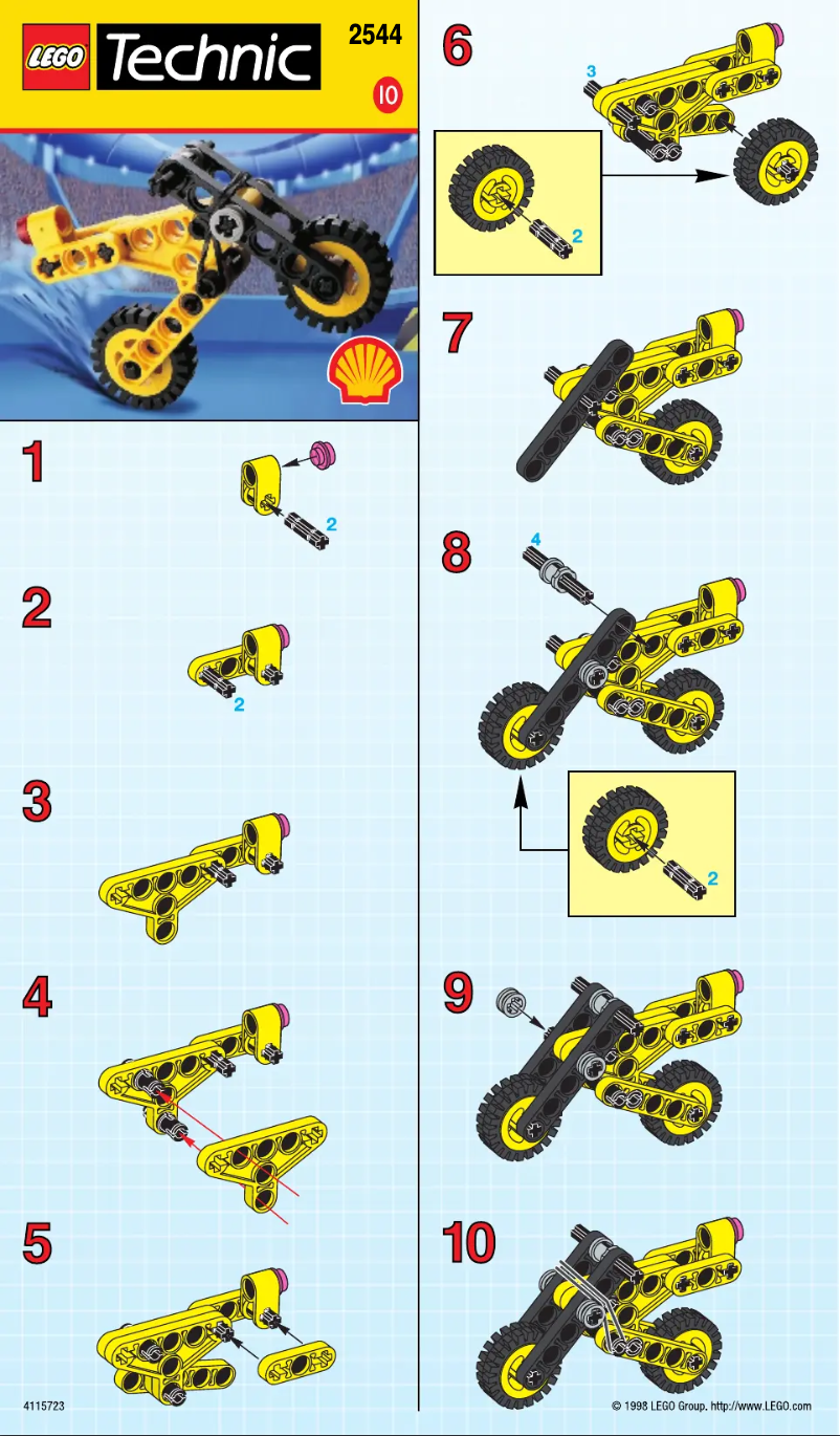 Page 1 de la notice Manuel utilisateur Lego TECHNIC MC