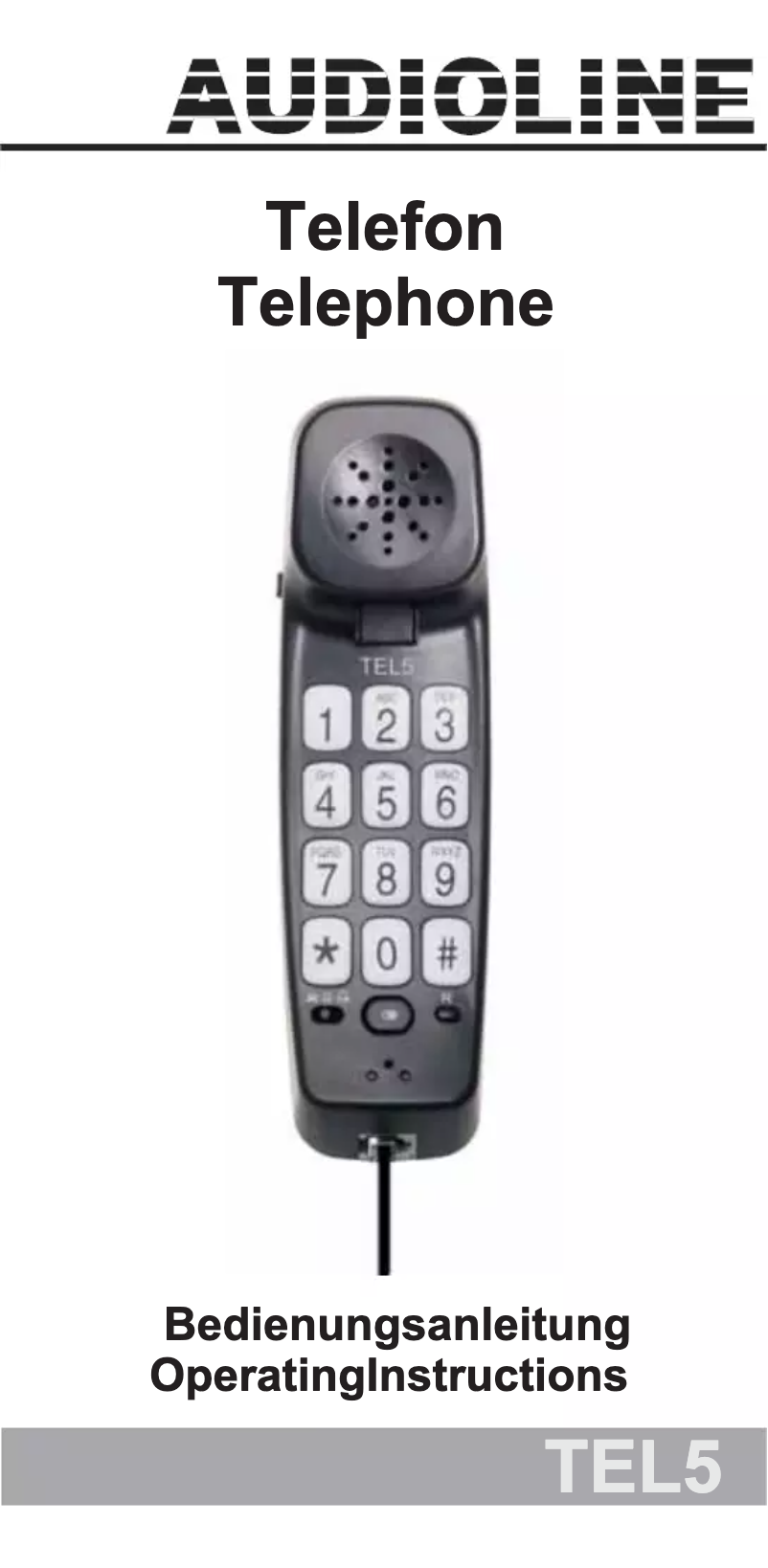 Página 1 del manual Manual de usuario Audioline TEL5