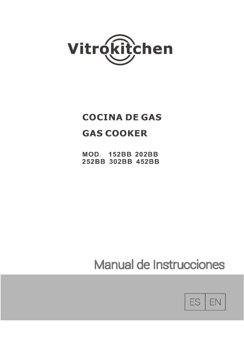 Page 1 de la notice Manuel utilisateur Vitrokitchen 452BB