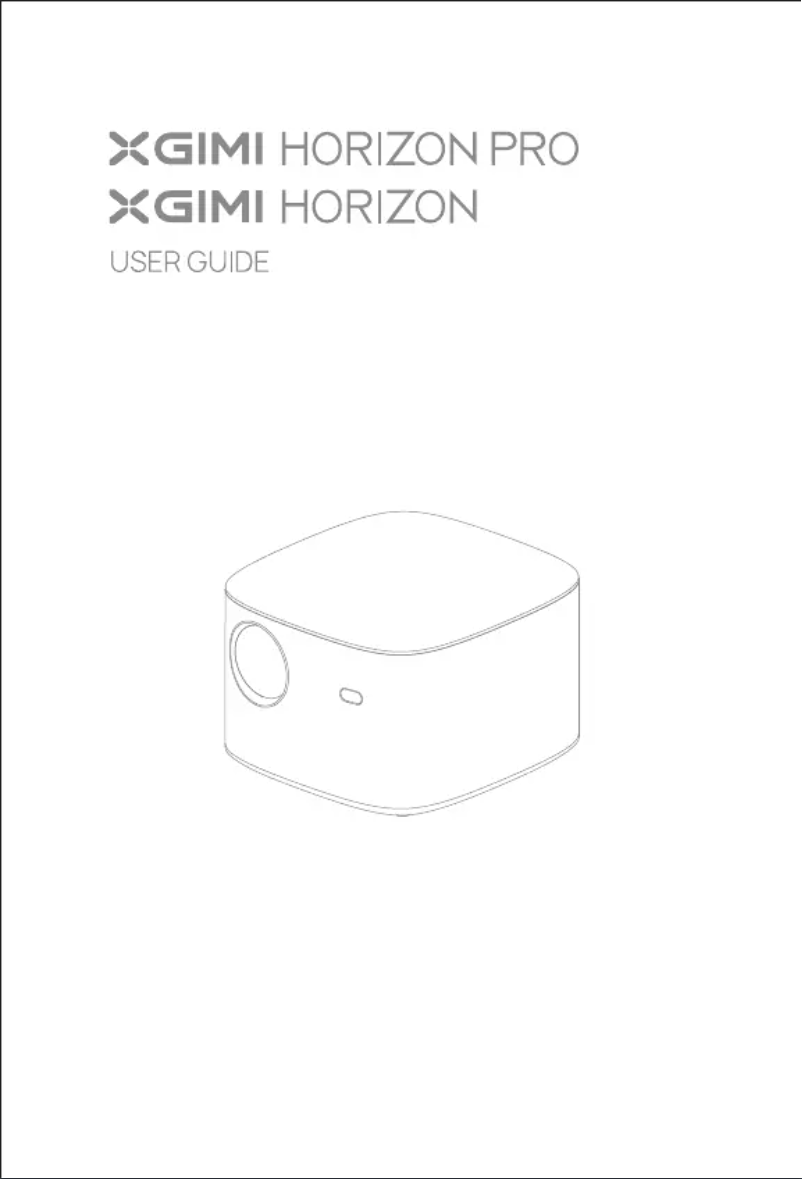Page n°1 - Manuel utilisateur XGIMI Horizon Pro