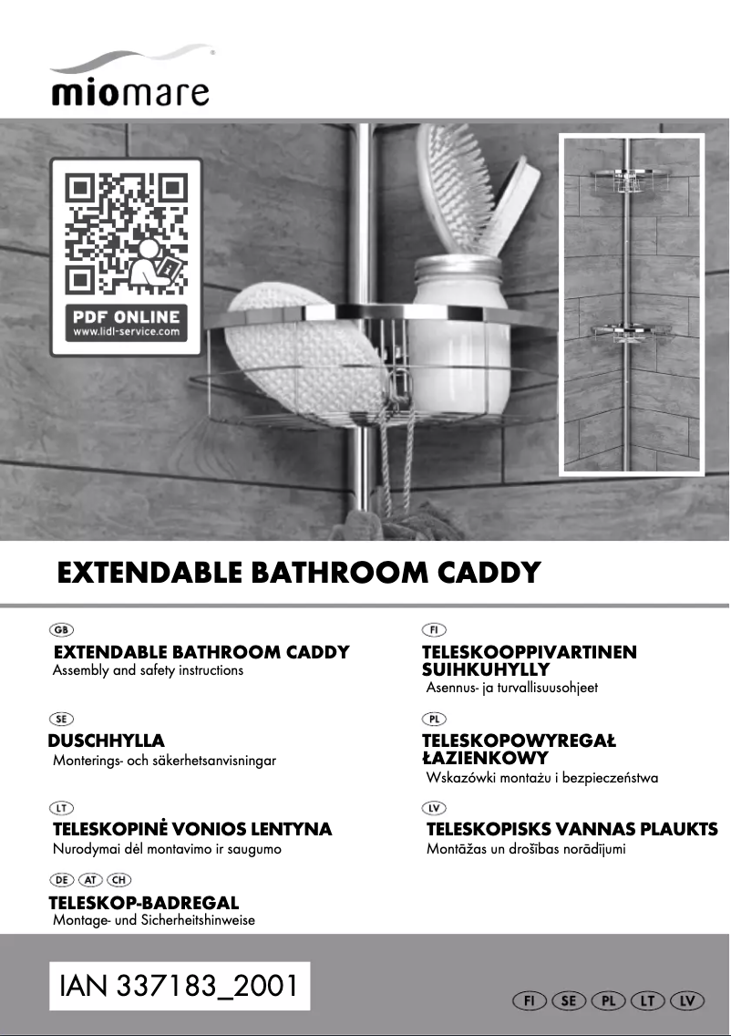 Image de la première page du manuel de l'appareil IAN 337183