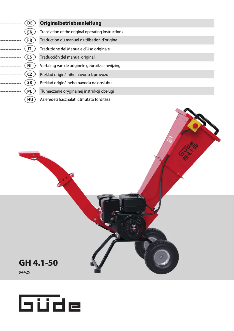 Image de la première page du manuel de l'appareil GH 4.1-50