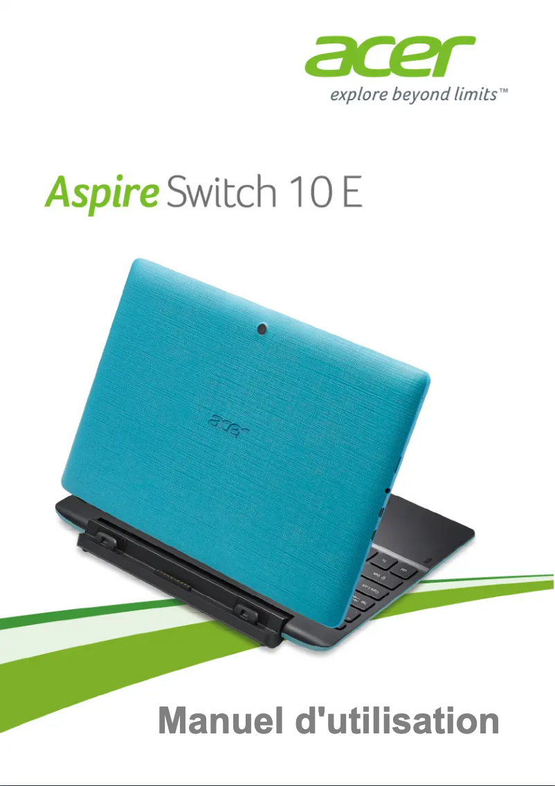Page n°1 - Manuel utilisateur Acer Aspire Switch 10 E