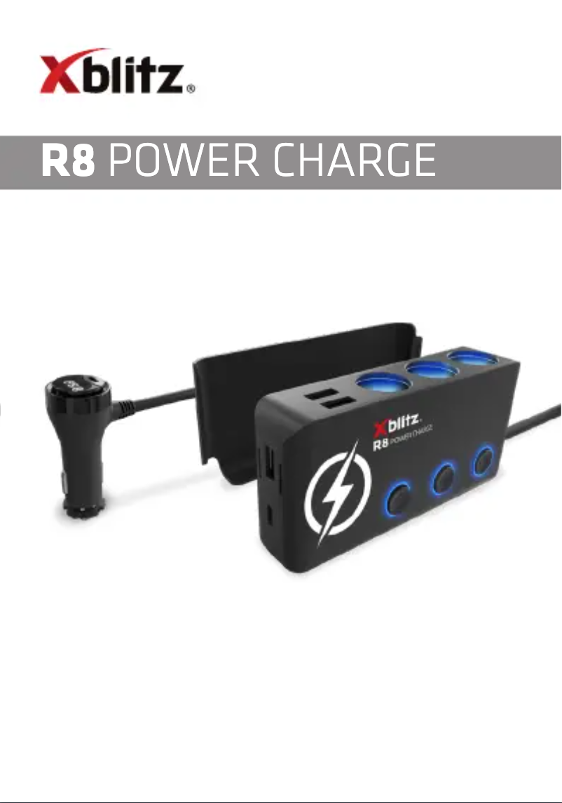 Page n°1 - Manuel utilisateur Xblitz R8 Power Charge