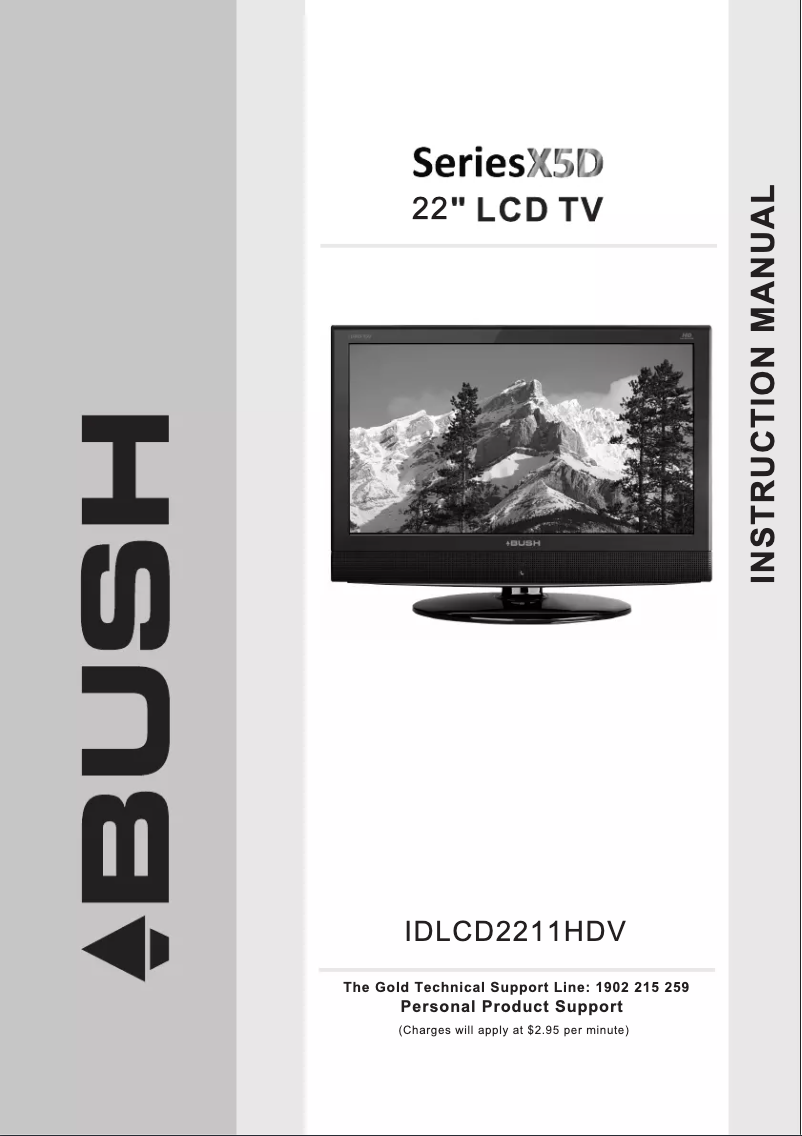 Page 1 de la notice Manuel utilisateur Bush IDLCD2211HDV