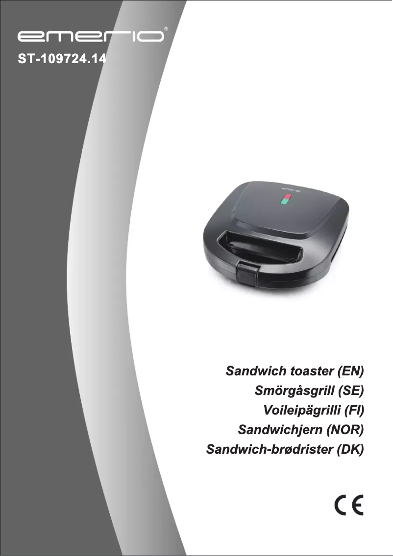 Image de la première page du manuel de l'appareil ST-109724.14