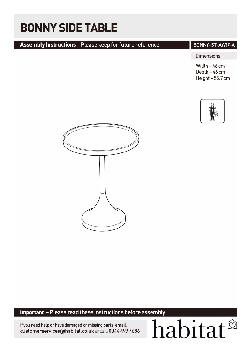 Image de la première page du manuel de l'appareil Bonny