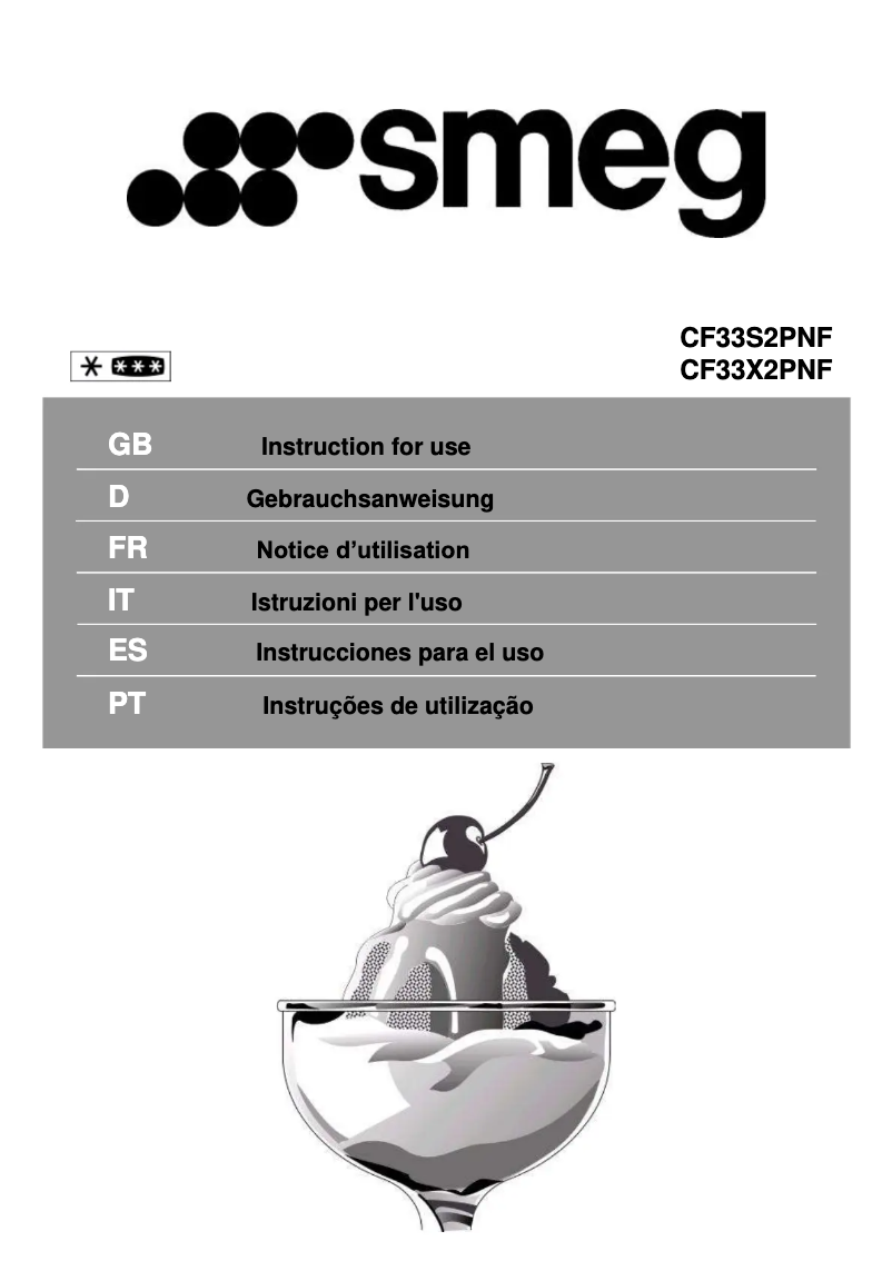 Page n°1 - Manuel utilisateur Smeg CF33S2PNF