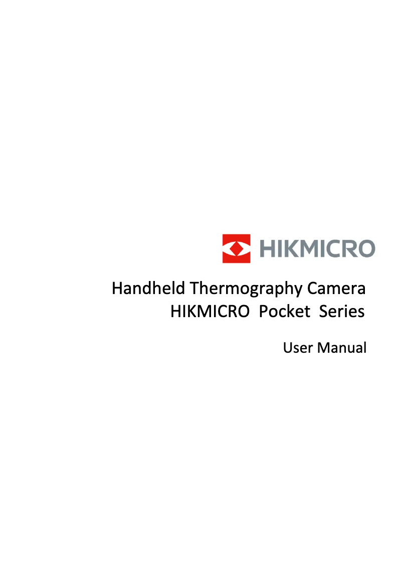 Page n°1 - Manuel utilisateur Hikmicro Pocket1