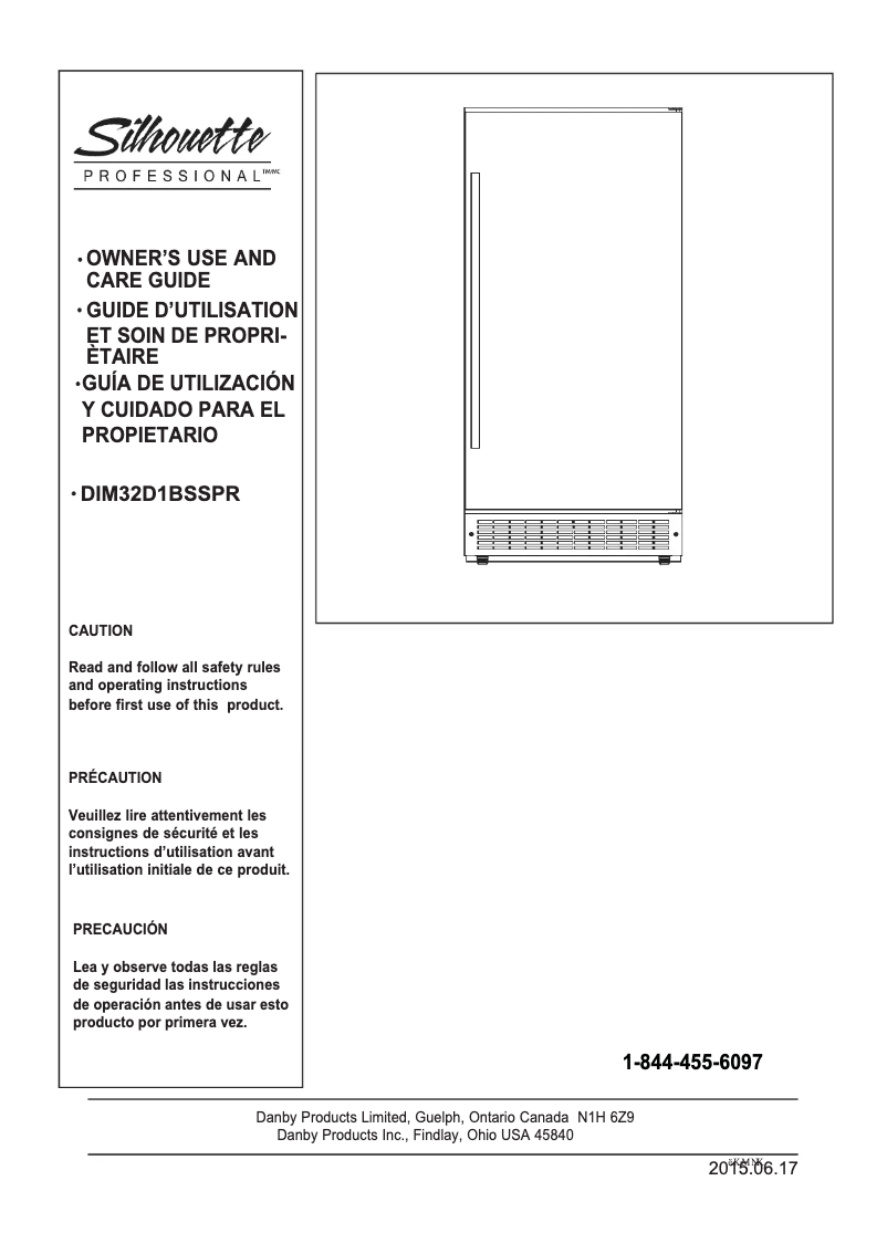 Página 1 del manual Manual de usuario Danby DIM32D1