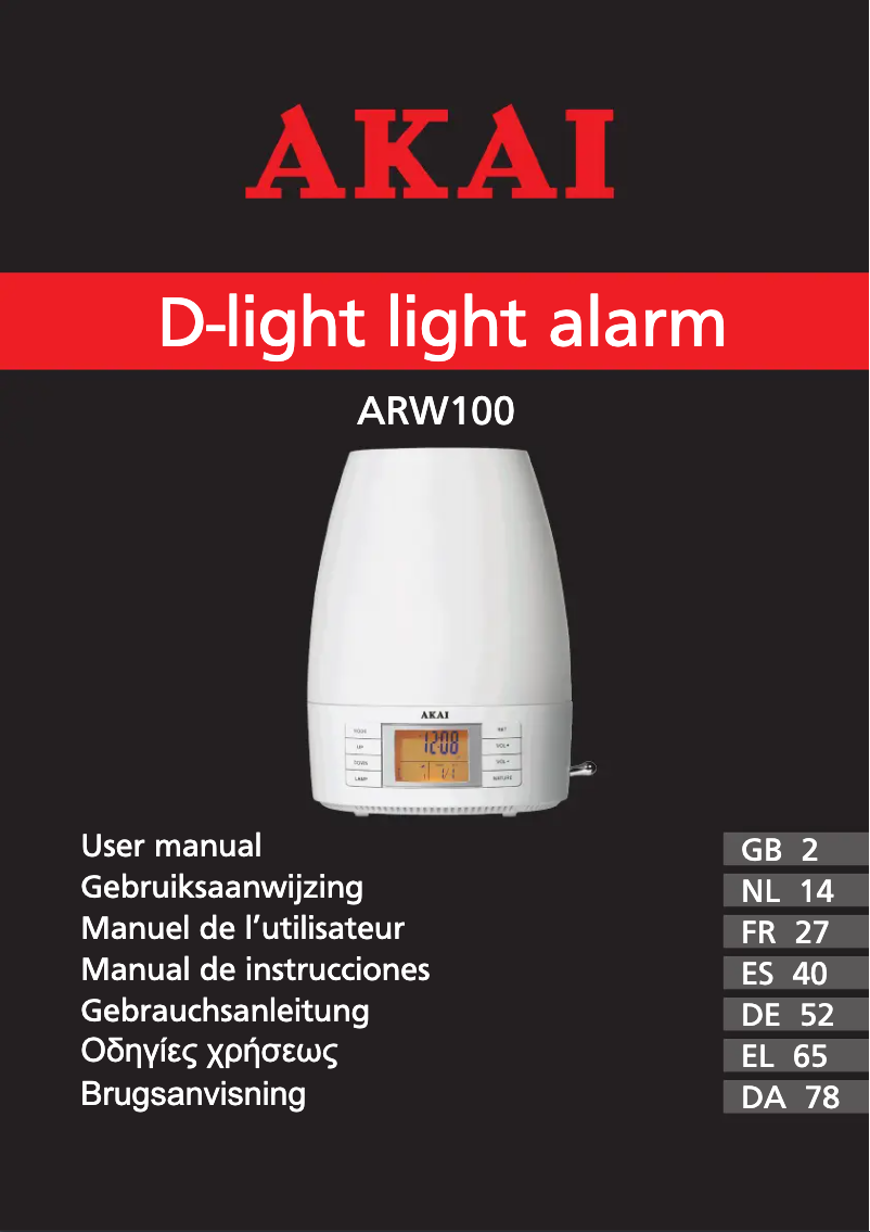 Page 1 de la notice Manuel utilisateur AKAI D-Light