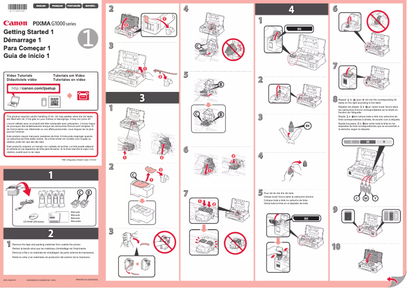 Page 1 de la notice Manuel utilisateur Canon PIXMA G1500
