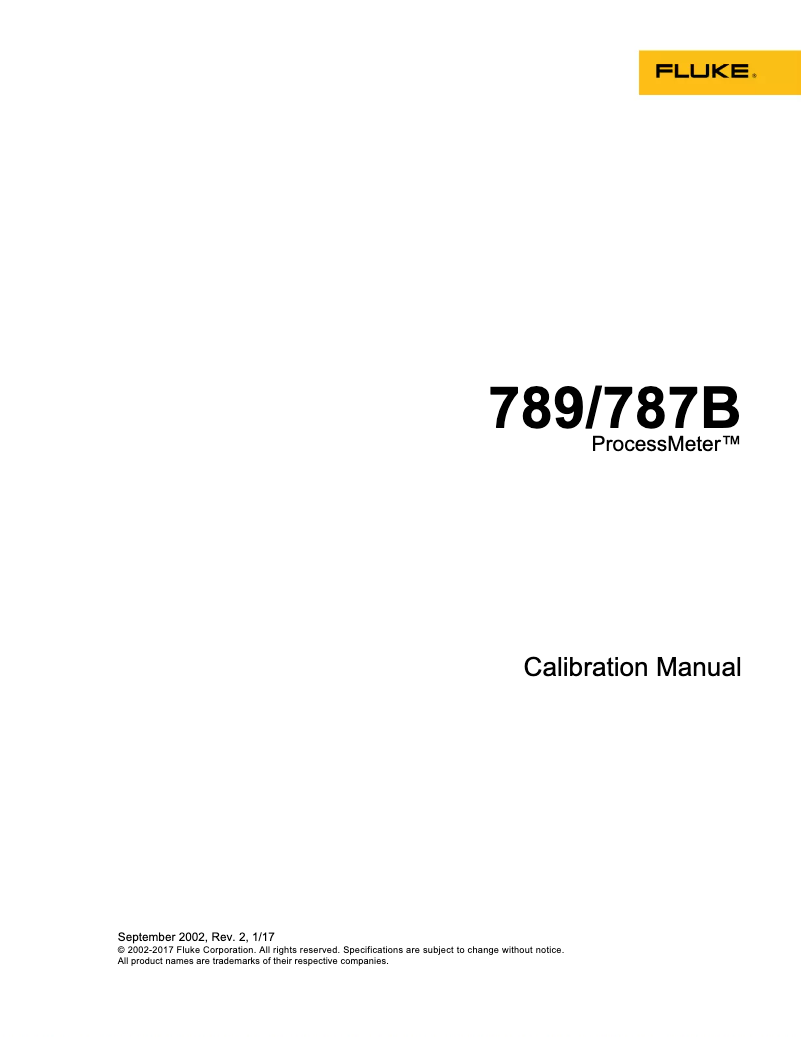 Page 1 de la notice Manuel utilisateur Fluke 707